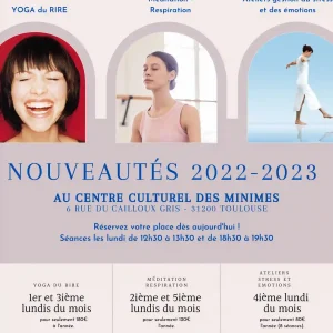 Ateliers Gestion du Stress et des émotions : trois ateliers à partir de septembre 2022 !